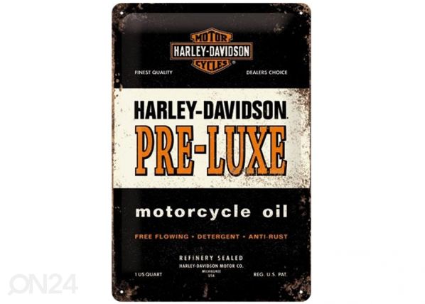 Retro metallposter Harley-Davidson Pre-Luxe 20x30 cm