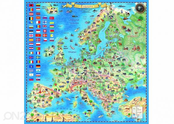 Regio Euroopa piltkaart riputusliistudega