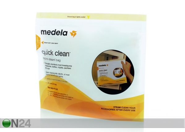 Steriliseerimiskott mikrolaineahjus kasutamiseks Medela Clean™ 5 tk