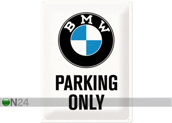 Retro metallposter BMW Parking only 30x40cm