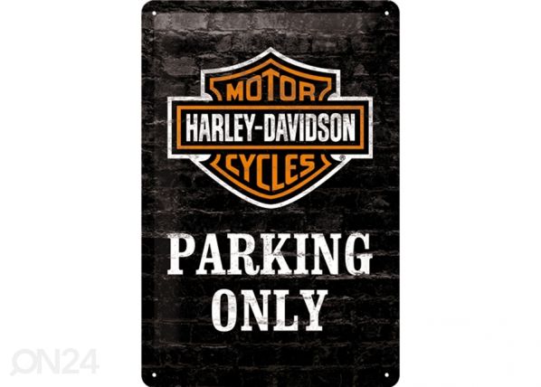 Retro metallposter Harley-Davidson Parking only 20x30cm