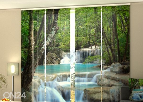 Pimendav paneelkardin Thai Waterfall in Spring 240x240 cm