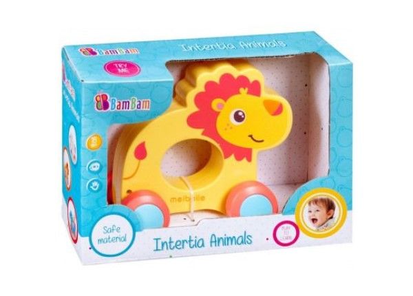 Bam Bam ratastega mänguasi lõvi