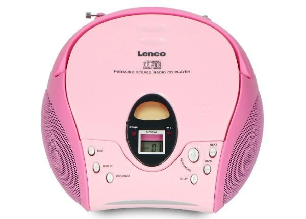 CD-raadio Lenco, roosa