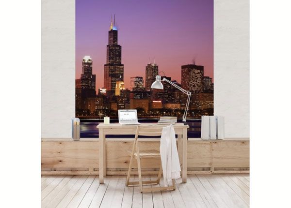 Fliis fototapeet Chicago Skyline