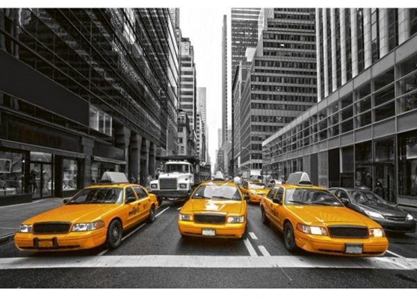 Fliis fototapeet Yellow taxi