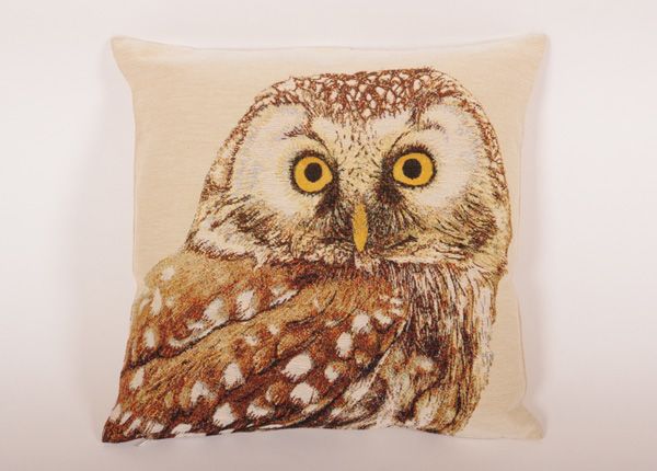 Gobeläänkangast dekoratiivpadi Owl 45x45 cm