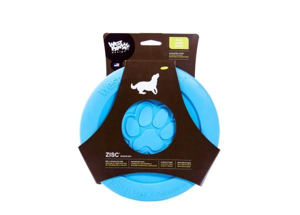 Koera mänguasi lendav taldrik zisc 21,6 cm sinine