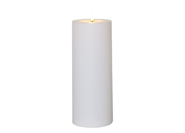 LED küünal Flamme Rak valge h27,5 cm