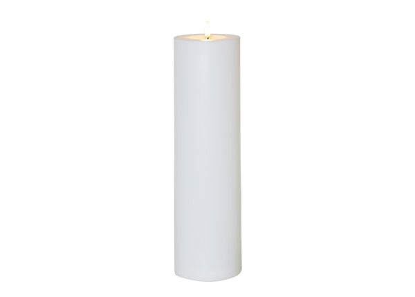 LED küünal Flamme Rak valge h37,5 cm
