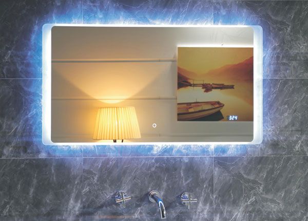 LED valgustusega horisontaalne peegel Luxor 100x50 cm