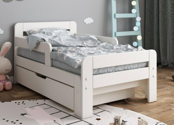 Pikendatav voodi Nora 70x120+50 cm, koos voodialuse kastiga