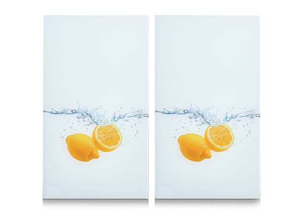 Pritsmekaitse/pliidiplaadikate Lemon Splash 52x30 cm 2 tk