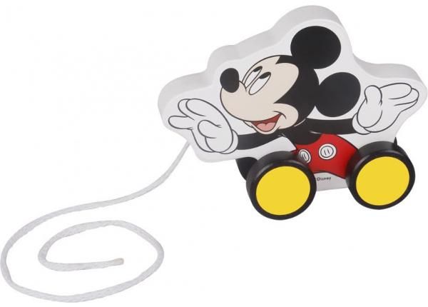 Puidust Disney järelveetav mänguasi Miki