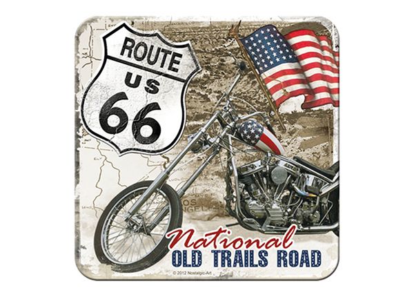 Retro klaasialus Route 66 Old Trails Road 4 tk