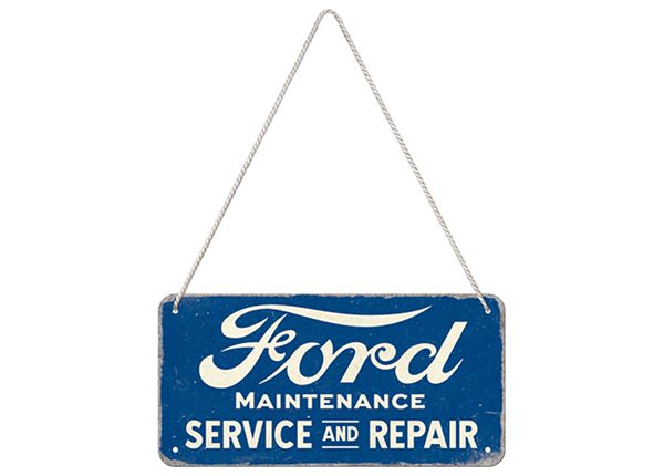 Retro metallposter Ford - Service & Repair 10x20 cm