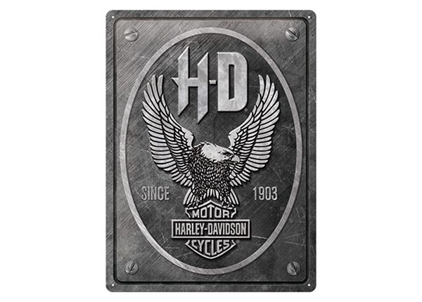 Retro metallposter Harley-Davidson - Metal Eagle 30x40 cm