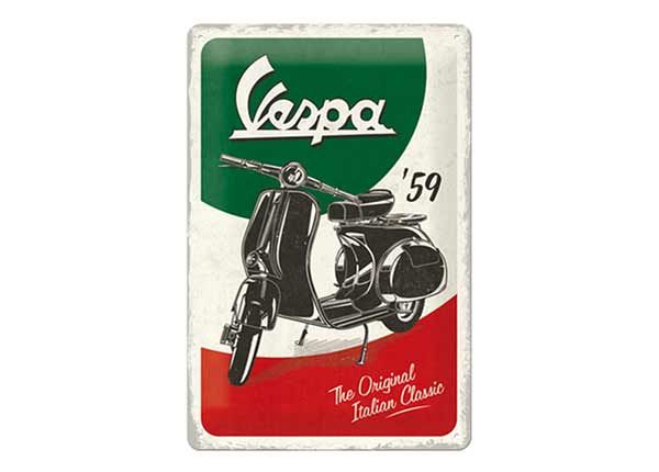 Retro metallposter Vespa The Original Italian Classic 20x30 cm