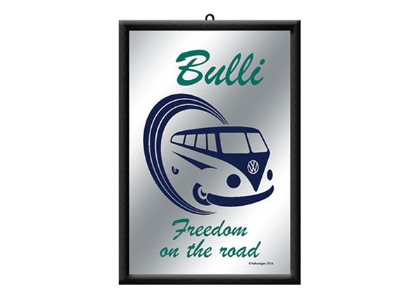 Retro reklaampeegel VW Bulli Freedom on the road