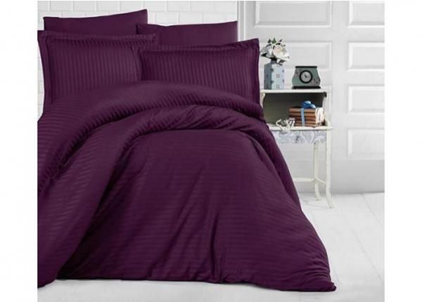 Satiinist voodipesukomplekt Uni Purple 200x220 cm