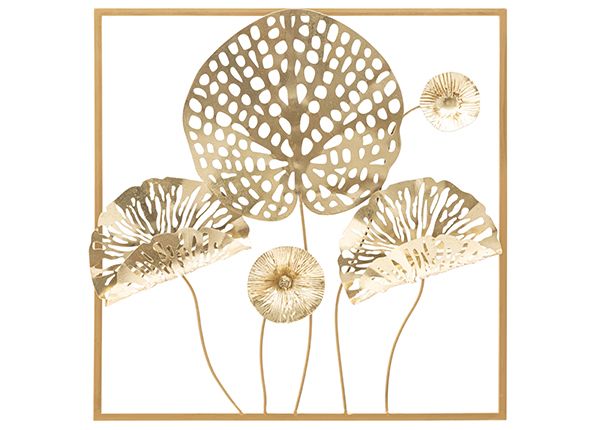 Seinadekoratsioon Gold Flower 50x50 cm