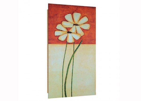Seinapilt Painted daisies 3D 50x100 cm