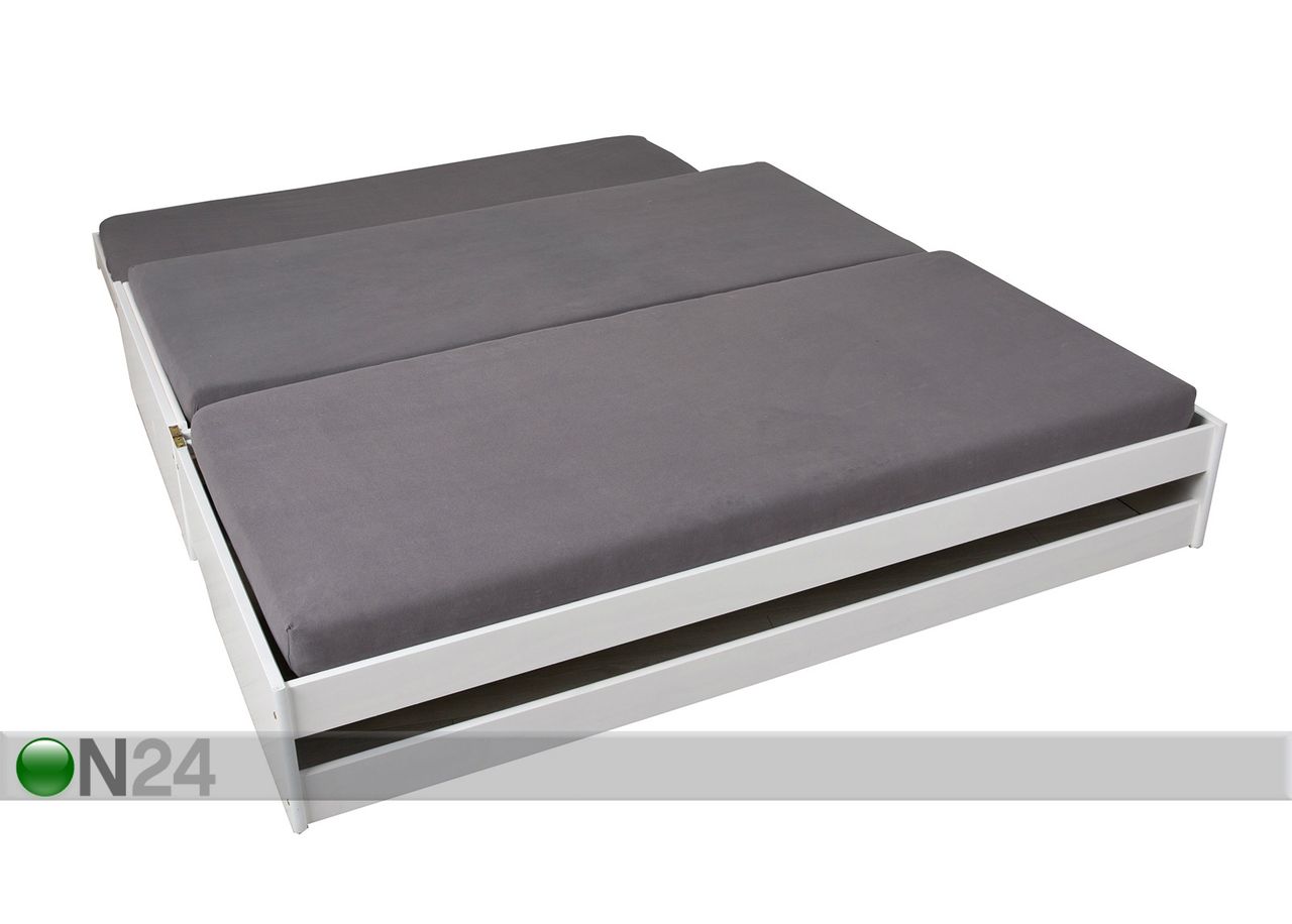 3-kohaline voodi Lotar 90x200 cm suurendatud