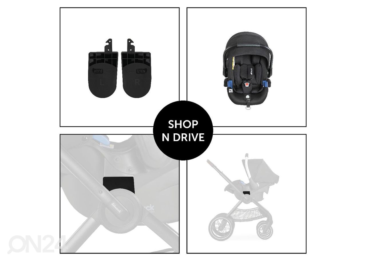 Adapter turvahällile Hauck Comfort Fix / Select Baby + Walk N Care suurendatud