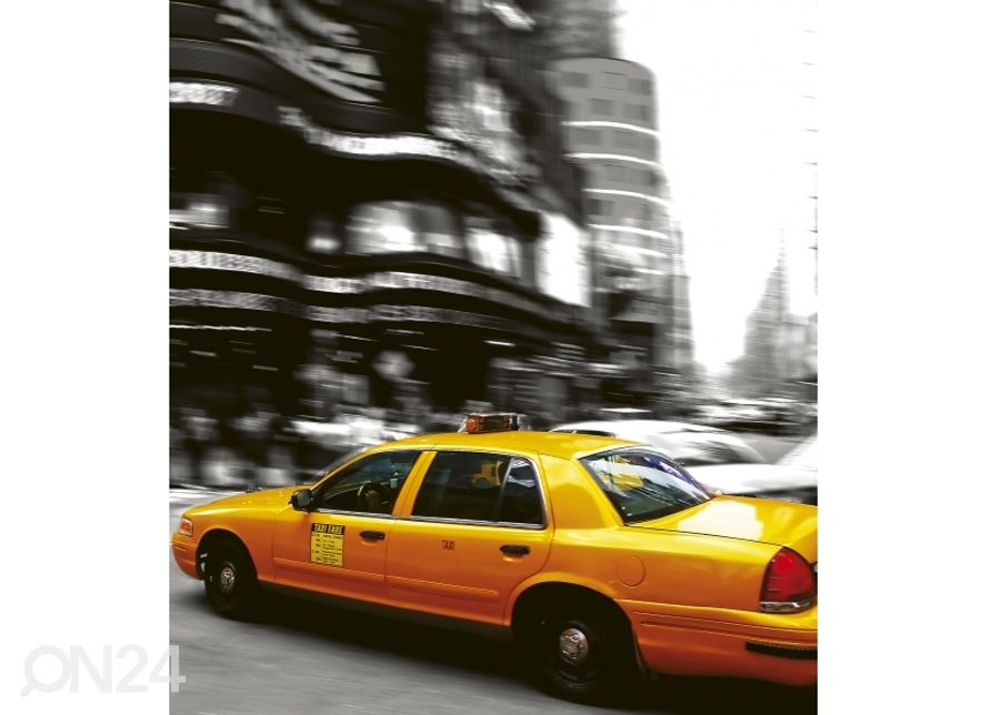 Fliis fototapeet Taxi 225x250 cm suurendatud