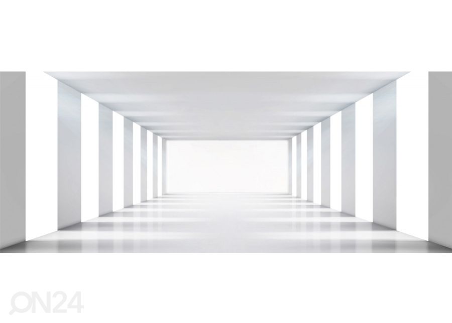 Fliis fototapeet White corridor 225x250 cm suurendatud