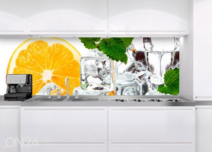 Köögi tagasein Lemon and ice 180x60 cm suurendatud