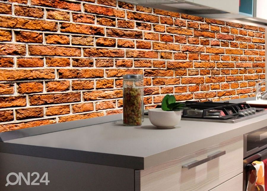 Köögi tagasein Old brick 180x60 cm suurendatud