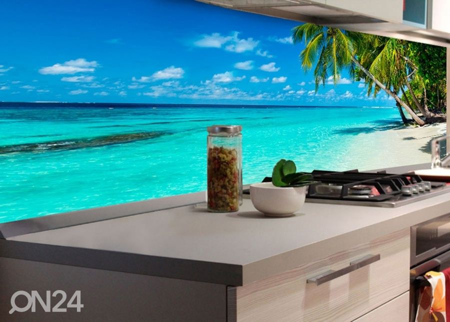 Köögi tagasein Paradise beach 180x60 cm suurendatud
