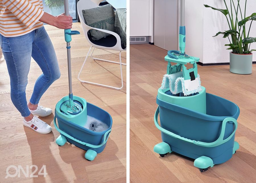 Põrandapesukomplekt Leifheit Clean Twist M Ergo ratastega suurendatud