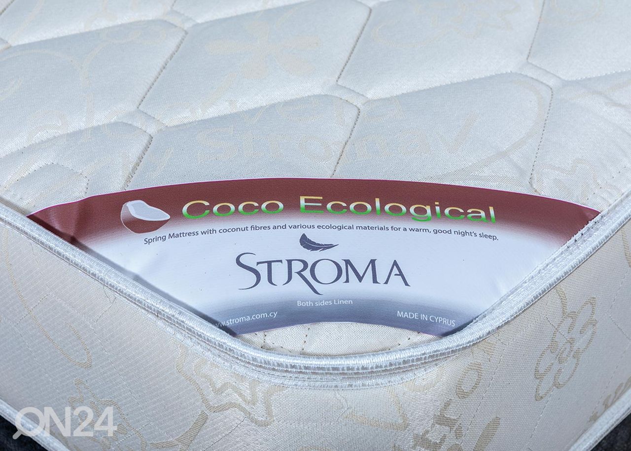 Stroma madrats Kookos Ökoloogiline 70x190 cm suurendatud