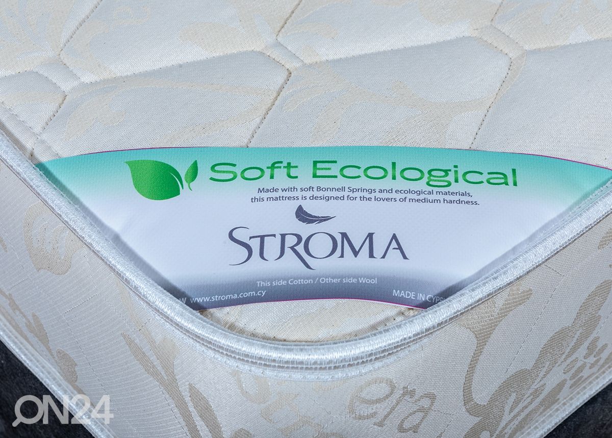 Stroma madrats Soft Ökoloogiline 70x190 cm suurendatud