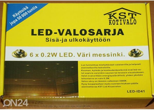 LED saunavalgustid 6 x 0,2 W