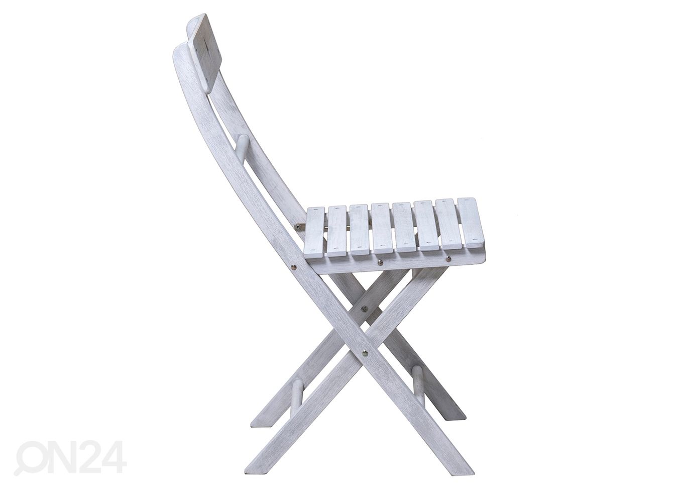 Aiamööbli komplekt laud + 2 tooli, hall suurendatud