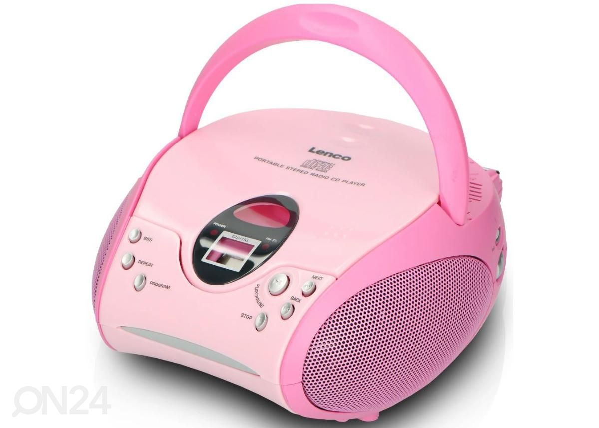 CD-raadio Lenco, roosa suurendatud
