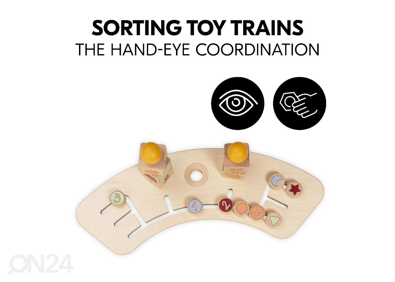 Hauck söötmistooli Play Tray kandik koos mänguasjaga Sorteerimismäng Kaelkirjak suurendatud