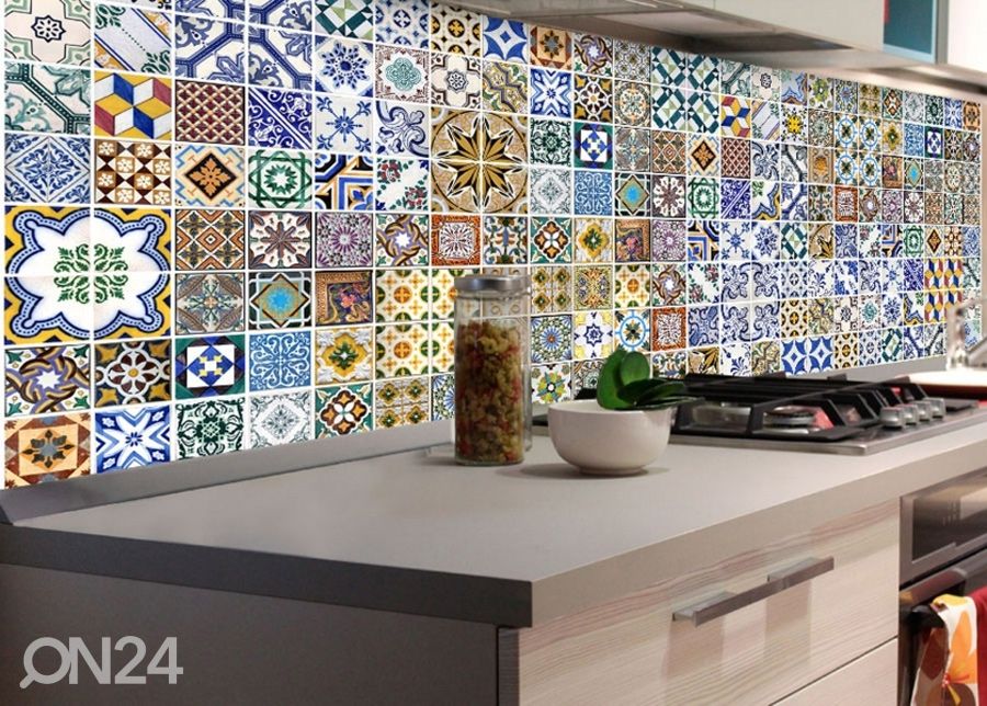Köögi tagasein Portugal tiles 180x60 cm suurendatud
