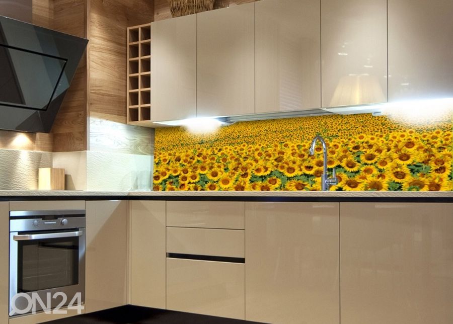Köögi tagasein Sunflowers 180x60 cm suurendatud