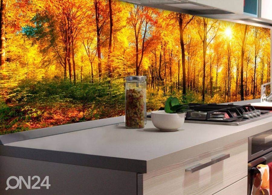 Köögi tagasein Sunny forest 180x60 cm suurendatud