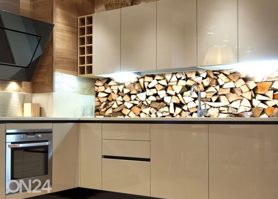 Köögi tagasein Timber logs 180x60 cm suurendatud