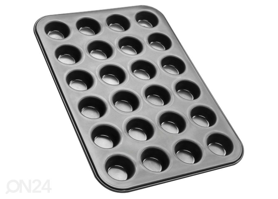 Muffinipann Black metallic 24 pesaga suurendatud