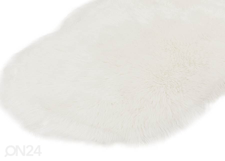 Narma Vegan Fur plüüsvaip Dolly ivory 60x160 cm suurendatud