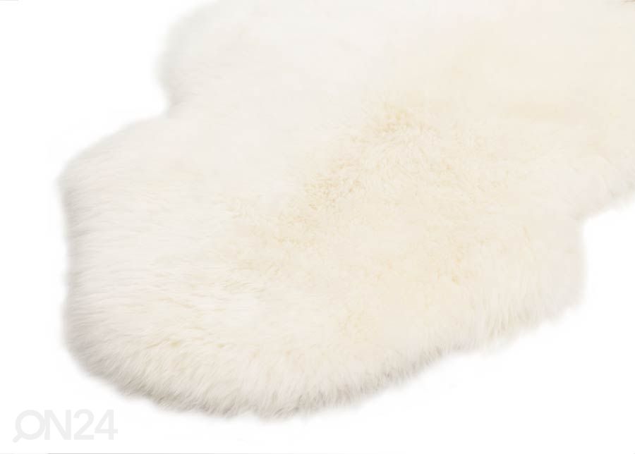 Naturaalne lambanahk Merino natural white Mini ±50x70 cm suurendatud