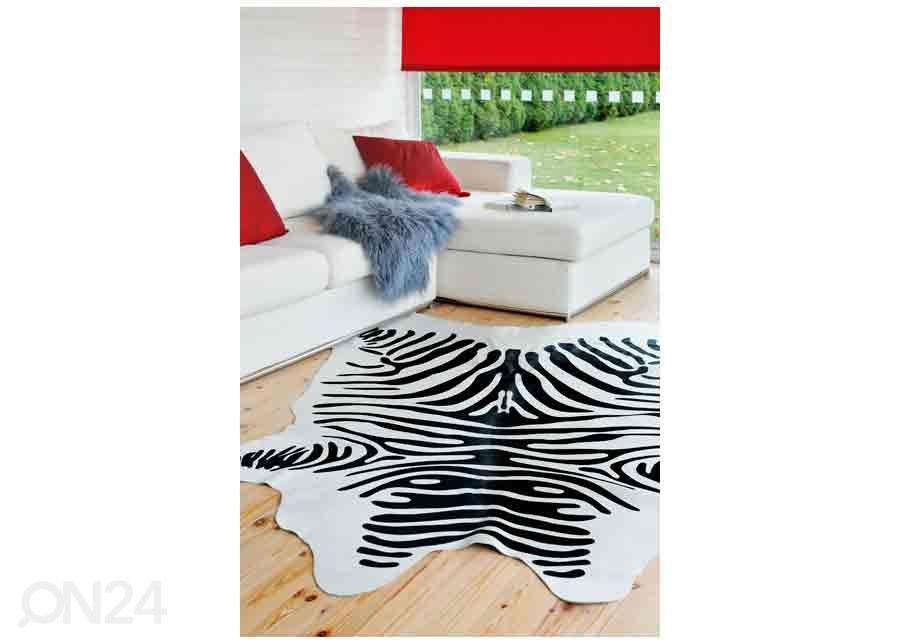 Naturaalne veisenahk Zebra 170x180 cm suurendatud