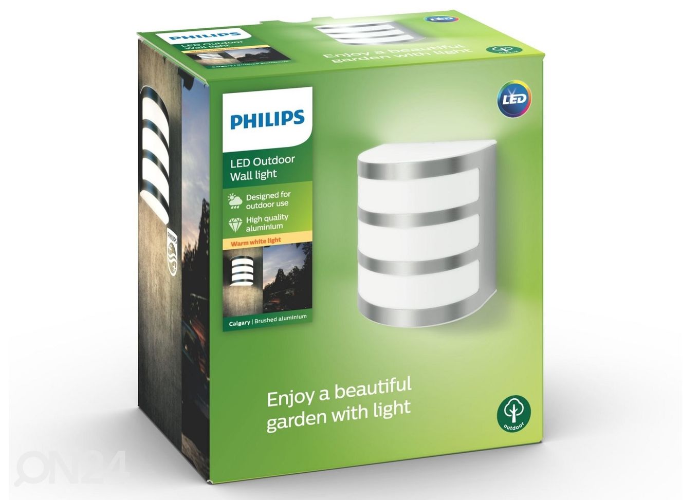 Philips Calgary seinalamp 3W 270lm 2700K suurendatud
