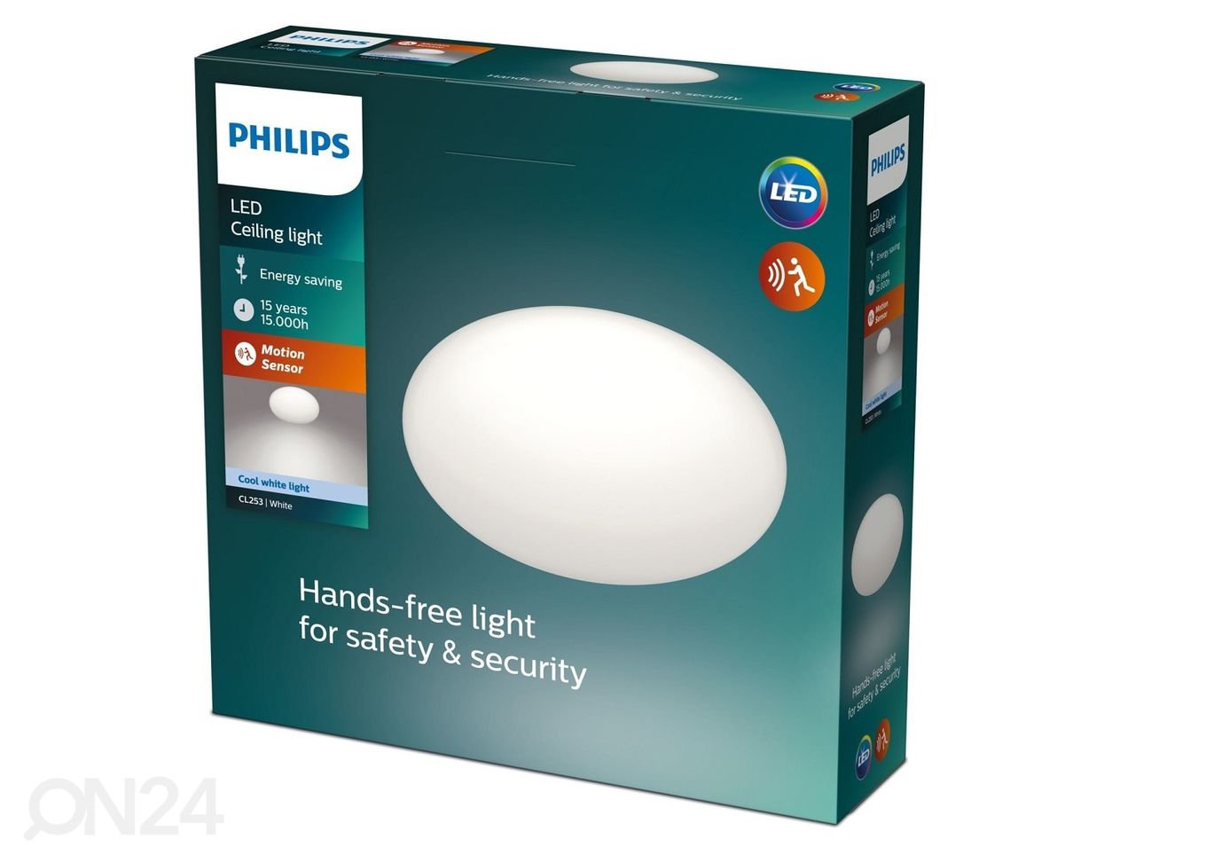 Philips Shan valgusti liikumisanduriga 12 W 4000K suurendatud